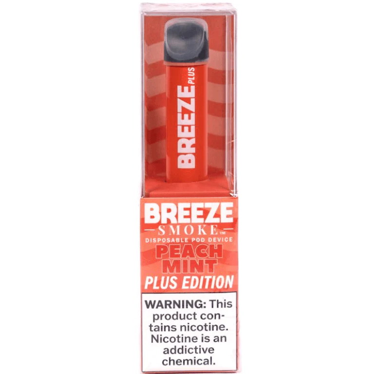 Breeze Plus Peach Mint Disposable Vape Review